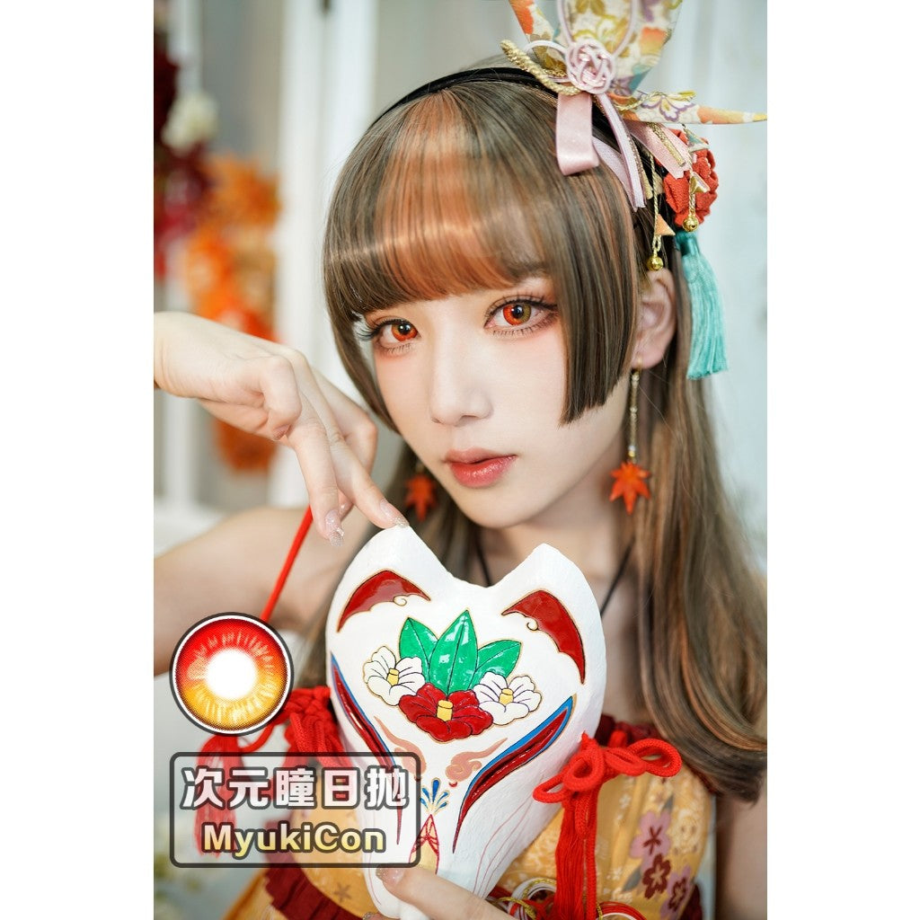 CosCon Bella 1-Year Anime Doll Eye Cosplay Contact Lenses – Super Vibrant