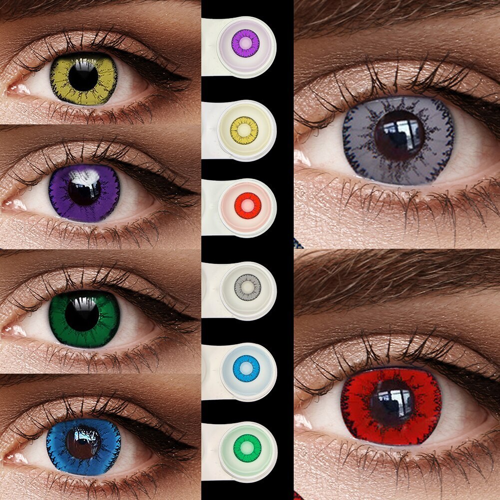 Ovolook Devil 1-Year Anime Doll Eye Cosplay Contact Lenses – Vibrant Series