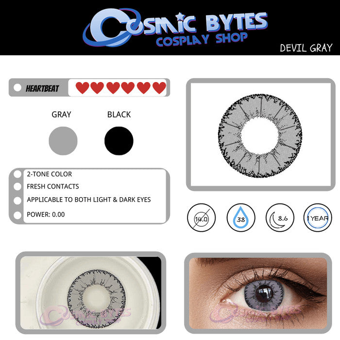 Ovolook Devil 1-Year Anime Doll Eye Cosplay Contact Lenses – Vibrant Series