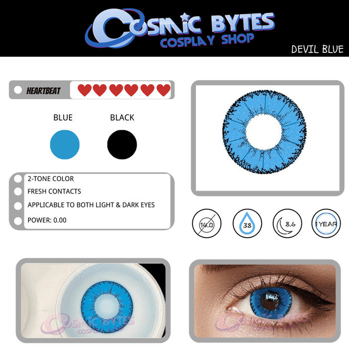 Ovolook Devil 1-Year Anime Doll Eye Cosplay Contact Lenses – Vibrant Series