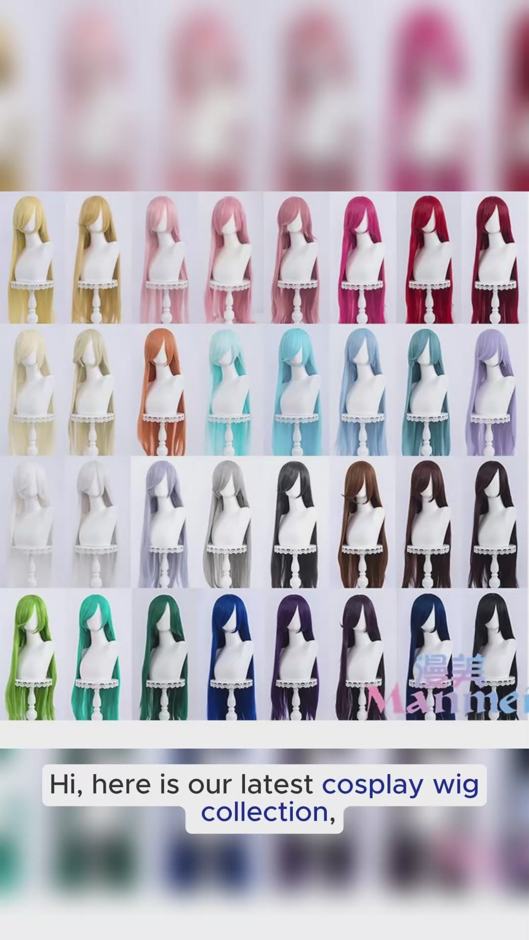 Manmei Wigs: 100cm Straight Universal Cosplay Wigs (Authentic)