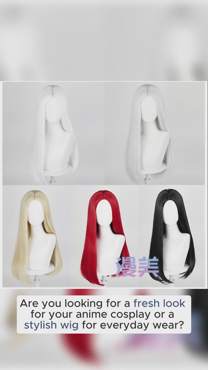 Manmei Wigs: 60cm Center Parted Straight Cosplay Wigs (Authentic)