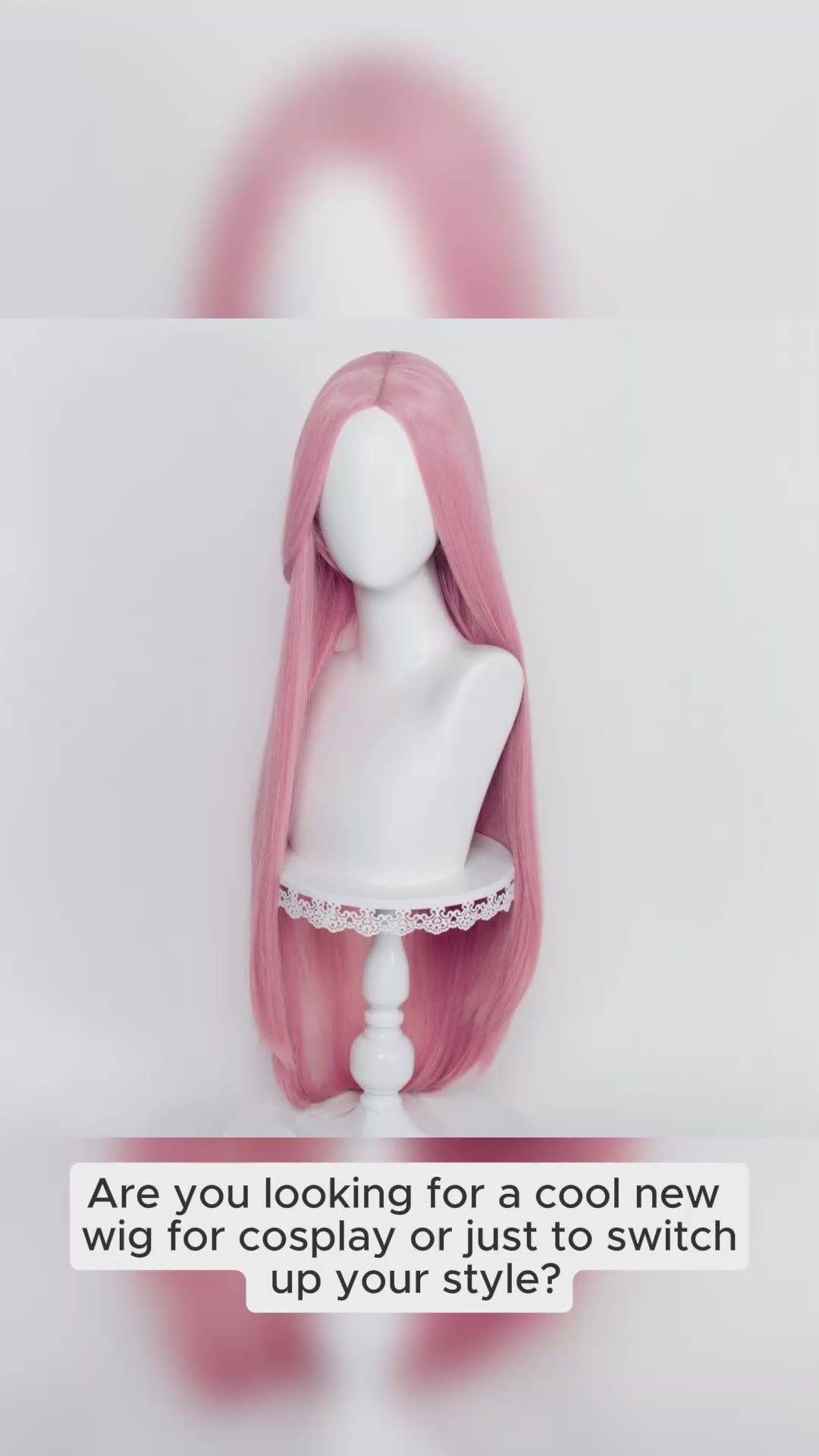 Manmei Wigs: 100cm Straight Center Parted Cosplay Wigs (Authentic)