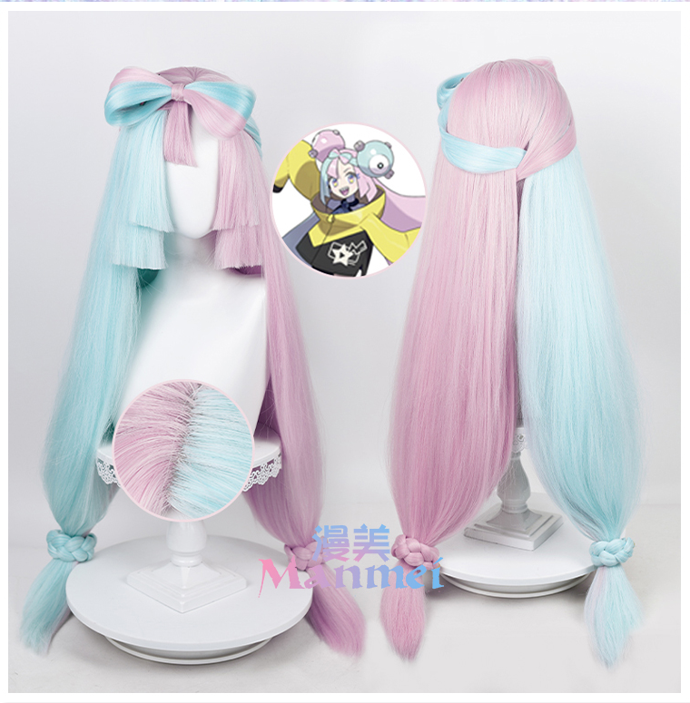 PRE ORDER Manmei Wigs: Pokemon: Gym Master Qishu Cosplay Wigs Authentic Manmei Brand Anime Game