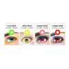 Magic Eye 1 PAIR / 2 PCS  Circle Block Animation Contact Lens