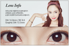 Magic Eye 1 PAIR / 2 PCS Golden Mochi Contact Lens Doll Eye Effect For Dark Eyes!