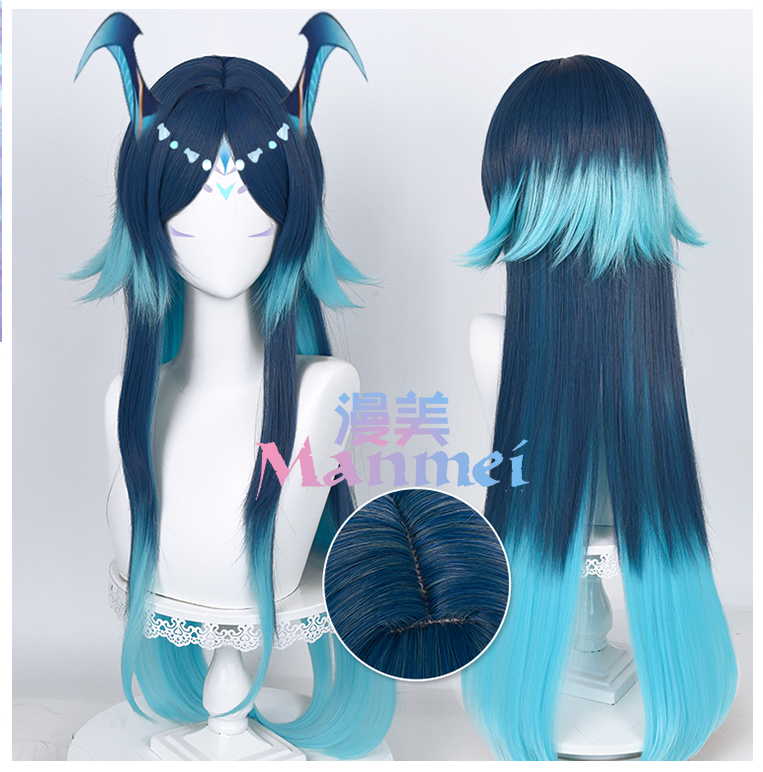 Manmei Wigs: Genshin Impact Hydro Yaksha Cosplay Wigs (Authentic)