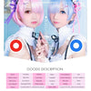 Magic Eye 1 PAIR / 2 PCS  Circle Block Animation Contact Lens