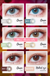 Fancy Look 1 PAIR / 2 PCS Solotica Hidrocor Queen Aurora Contact Lens Natural Look