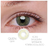 Fancy Look 1 PAIR / 2 PCS Solotica Hidrocor Queen Aurora Contact Lens Natural Look